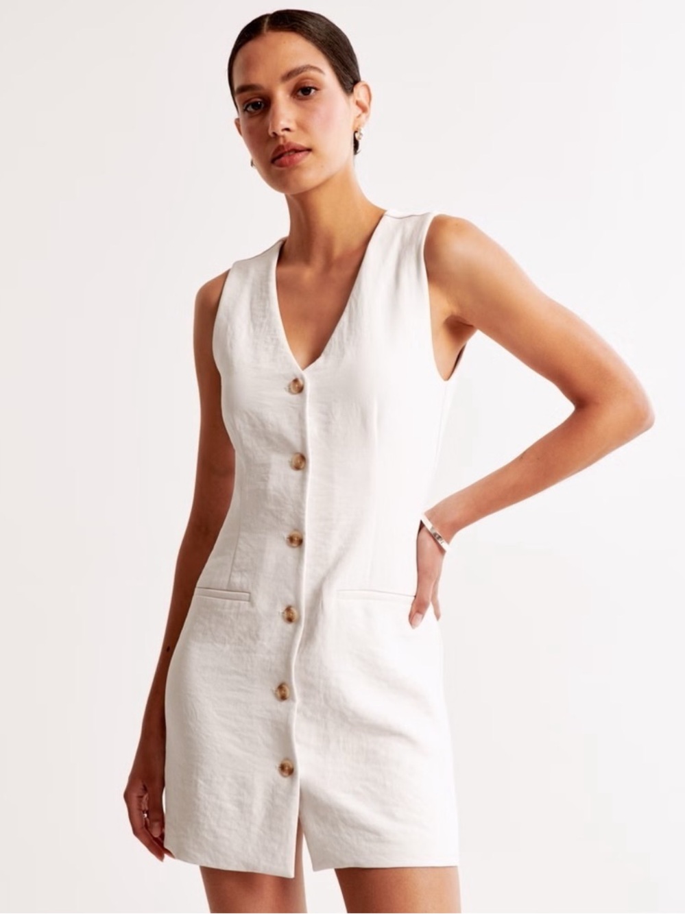 Abercrombie & Fitch The A&F Mara Vest Mini Dress